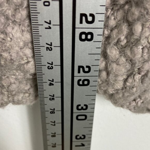 Dreamers‎ Taupe Fuzzy Open Front Cardigan Size Small Medium Tan Beige Minimalist - Picture 7 of 10